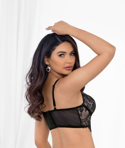 French Kiss Bralette eyelash lace lingerie from Velvet Quarters lingerie boutique
